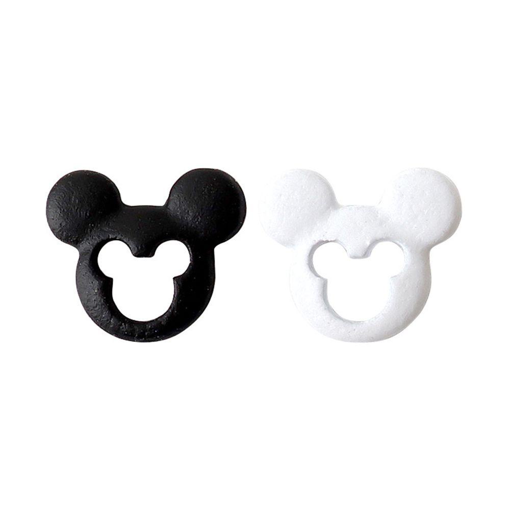 AUGUSTINA Agustina Mickey Kepala Nail Art Perhiasan Indah Berongga Perhiasan Mickey Mouse DIY Nail Art Ornamen