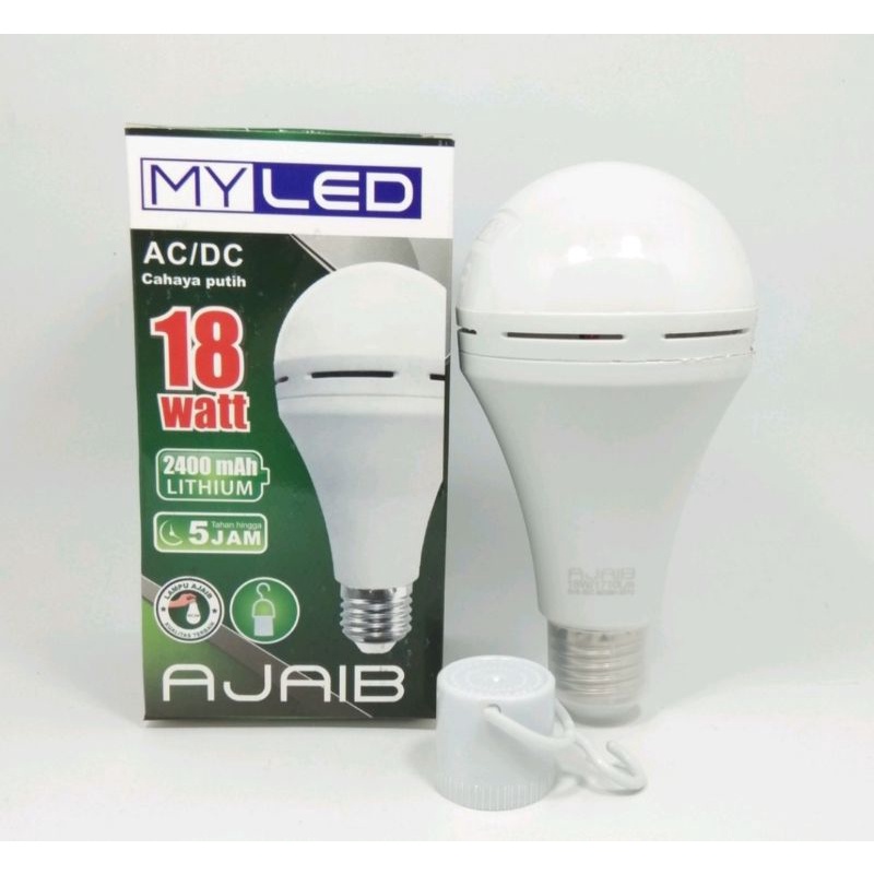 Lampu Led Emergency 18 Watt My Led Lampu Ajaib 18w AC/DC MYLED