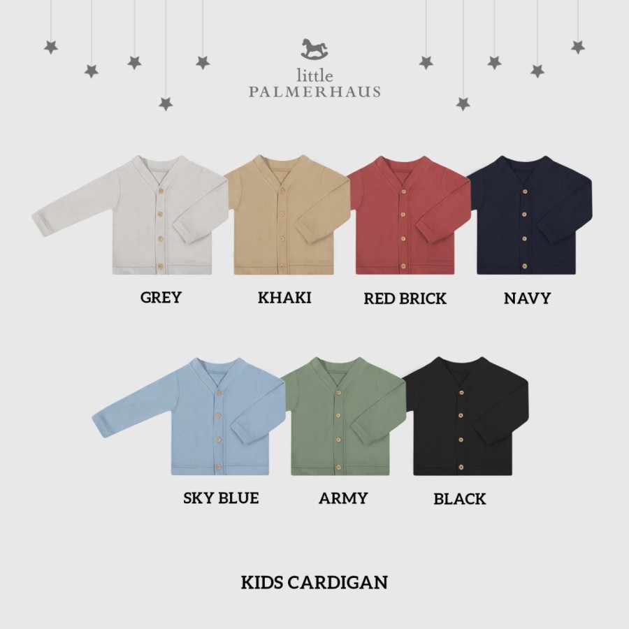 Little Palmerhaus KIDS CARDIGAN / Cardigan Anak Laki-Laki Perempuan Polos