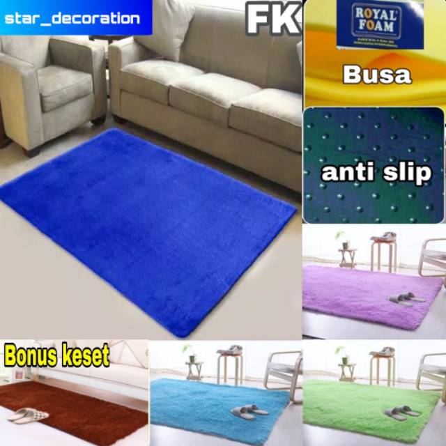  Karpet  bulu  rasfur  uk 150x100x2cm Shopee Indonesia