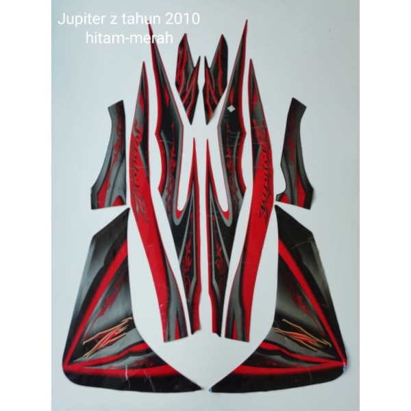 STRIPING JUPITER Z 2010 HITAM MERAH