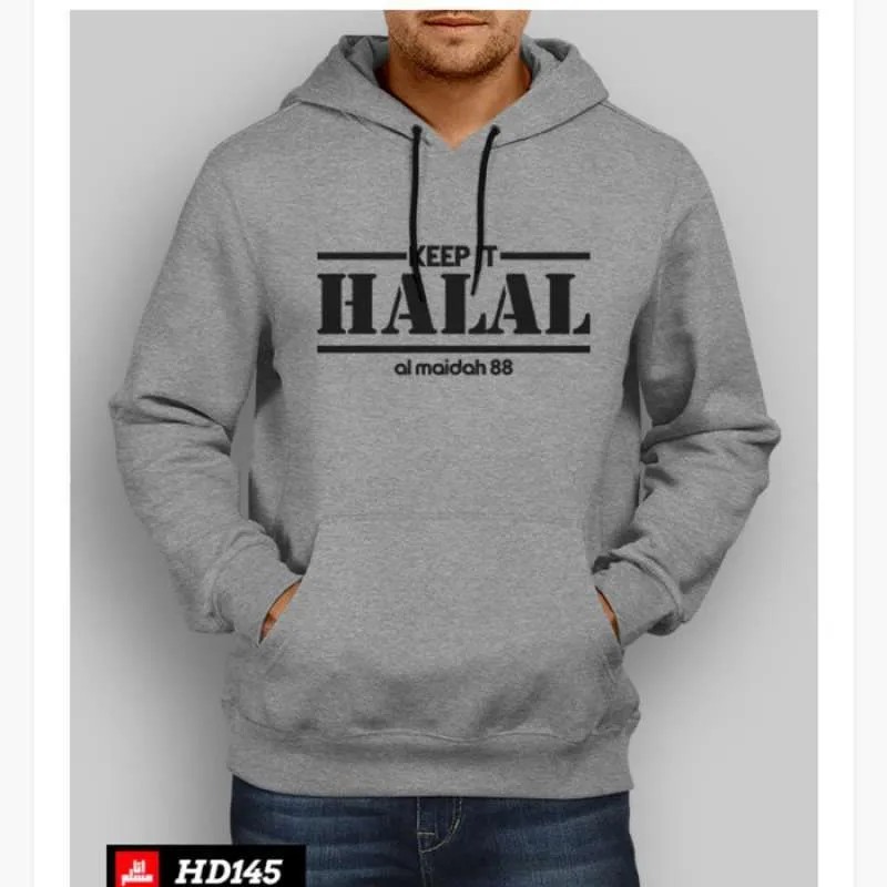 Jaket Polos Sweater Hoodie Polos Jumpper Hoodie KEEP IT HALAL Switer Hodie Casual Premium Big Size