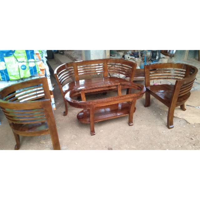 KURSI TAMU CANTIK KAYU JATI JEPARA