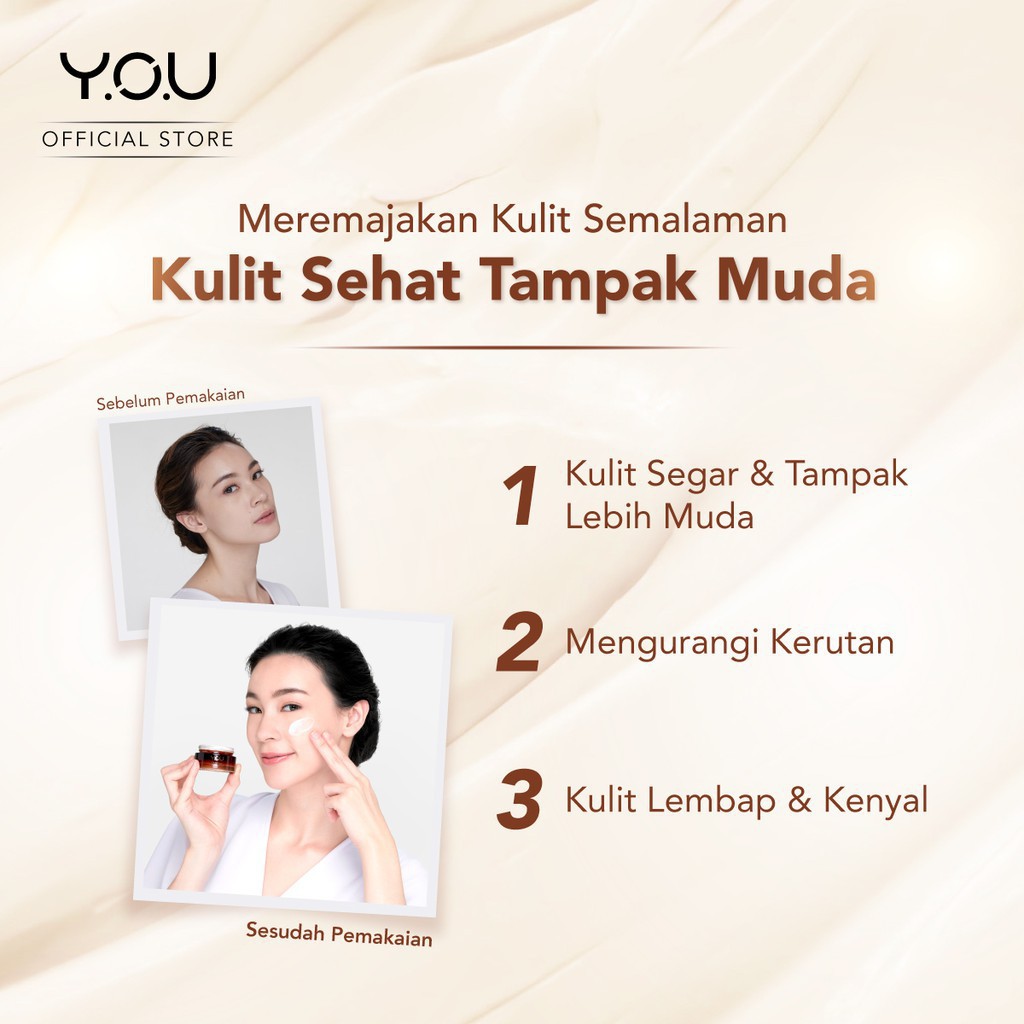 Y.O.U Golden Age Revitalizing Night Cream 30g [Overnight Skin Reviving Complex]