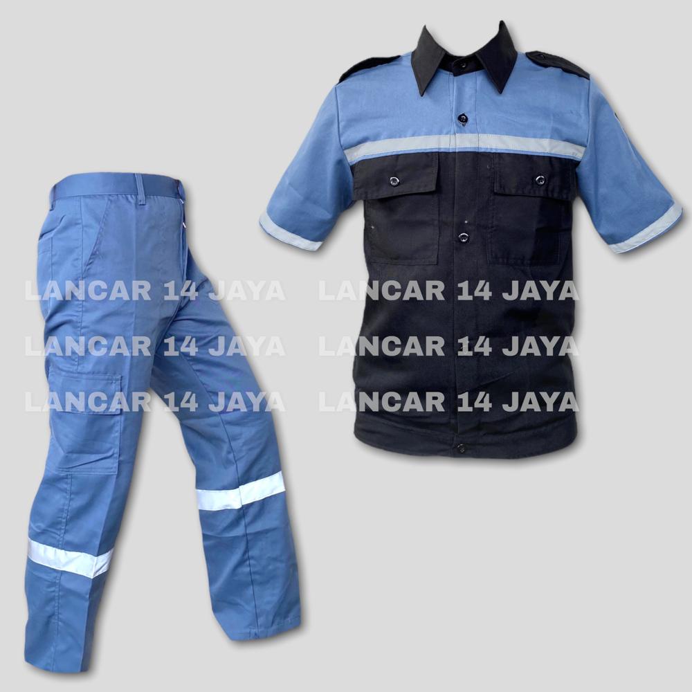 Kemeja Proyek Setelan Baju Werpack Safety Wearpack Kombinasi Kerja Terbaru