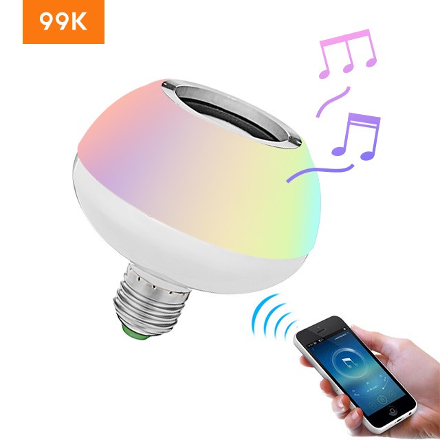 99K Bohlam Lampu LED Speaker Bluetooth Dengan Musik RGB 99K Bohlam Lampu LED Speaker Bluetooth Dengan Musik RGB