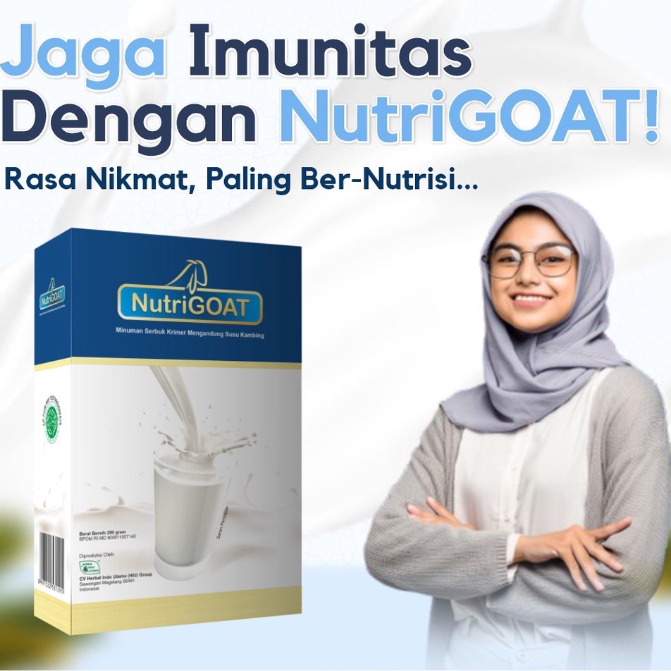 NutriGoat Susu Kambing Etawa / Susu Etawa Coklat 200 gr 5 Box