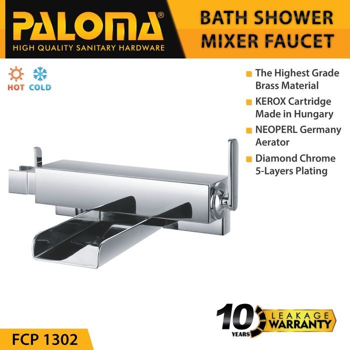 PALOMA FCP 1302 Keran Mixer Bathtub Shower Mandi Panas Dingin Kran Air