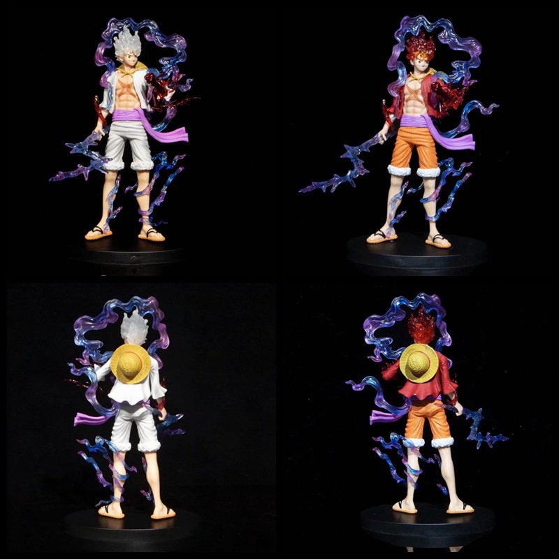 Mainan Action Figure Model Anime One Piece Sun God Nika Gear 5 Luffy Monkey D Luffy Bahan PVC Ukuran 21cm