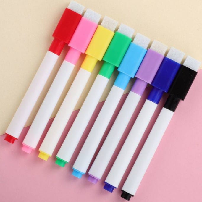 

Spidol Papan Tulis White Board Sepidol Kecil Mini Warna Warni Penghapus Wipe And Clean Whiteboard Marker Spidol 2 IN 1