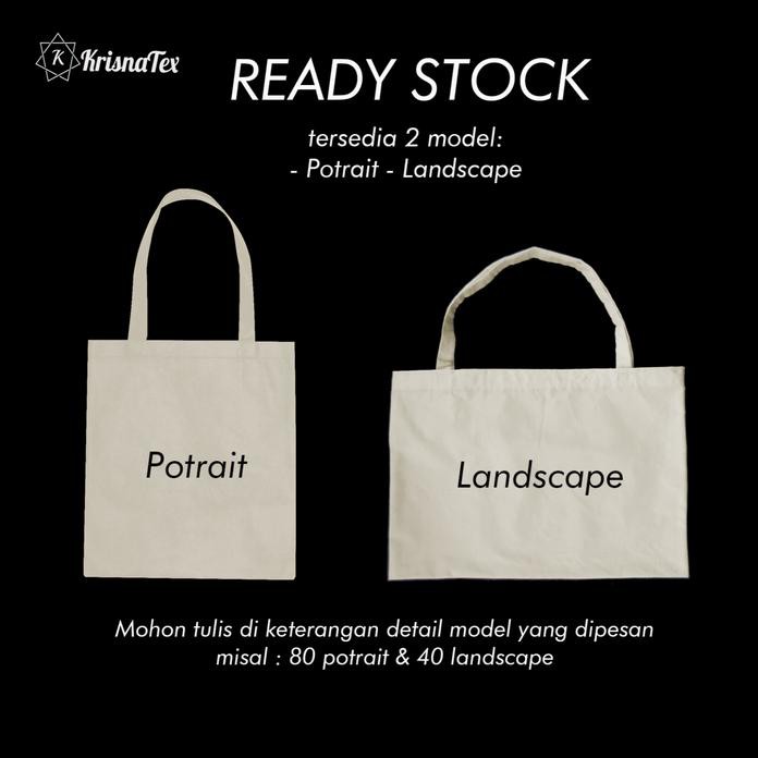 

Tas Goodiebag / Totebag Blacu Polos Tebal Craft High Quality