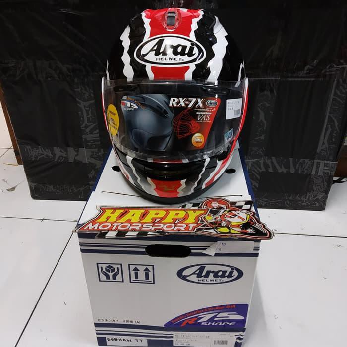 HELM FULLFACE MERK ARAI RX-7X DOOHAN TT ORIGINAL DOT SIZE M, L, XL