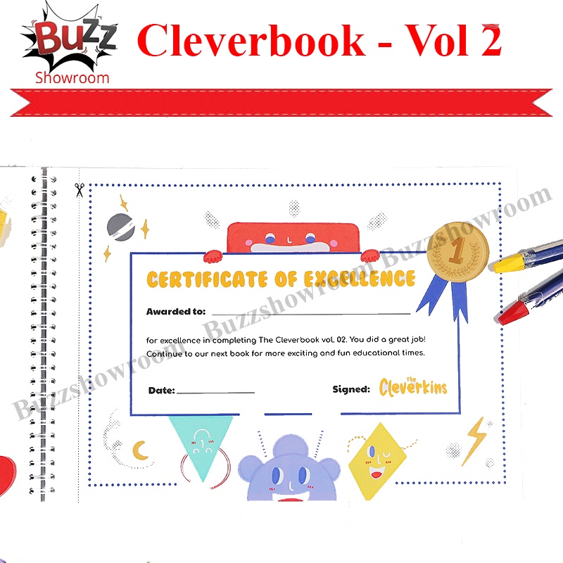 Buku Edukasi Anak Bayi Cleverbook Vol 2 24-36 bulan Cleverkins Inggris