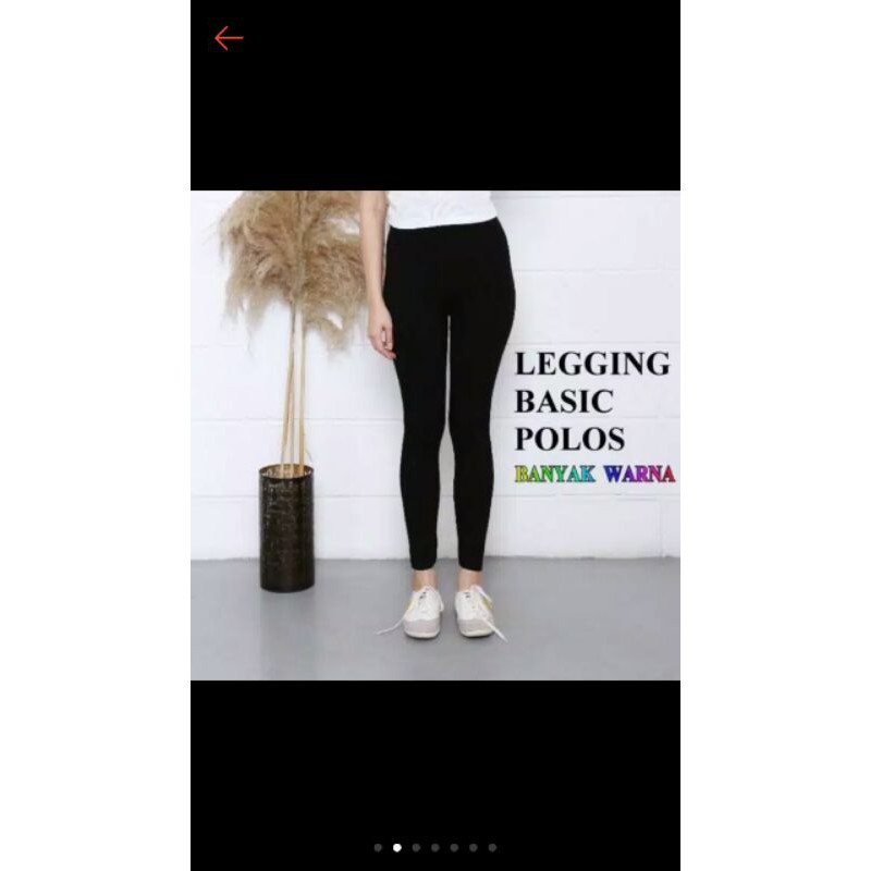 Celana legging polos panjang bahan jersey spandek grosir termurah