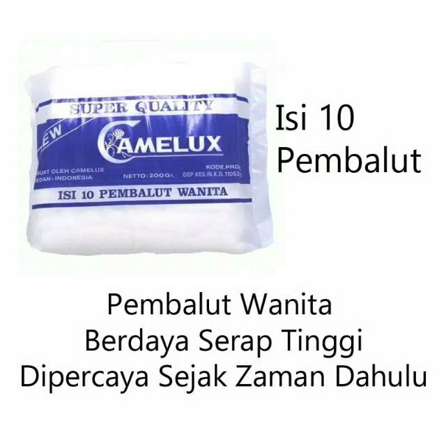 CAMELUX ( PEMBALUT BERSALIN ) ISI 10 PCS