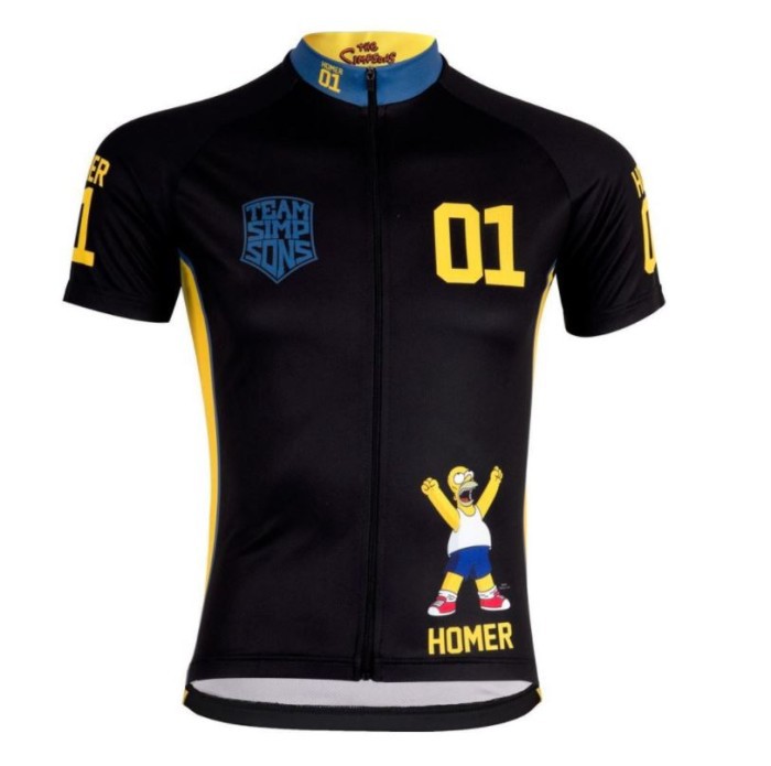 Baju Jersey Cycling Sepeda Import WULITOTO The Simpsons Bahan Premium