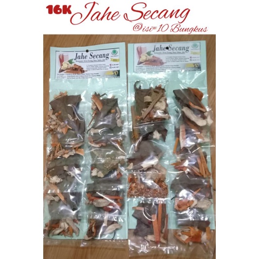 

Jahe SECANG Renteng isi 10 Bungkus