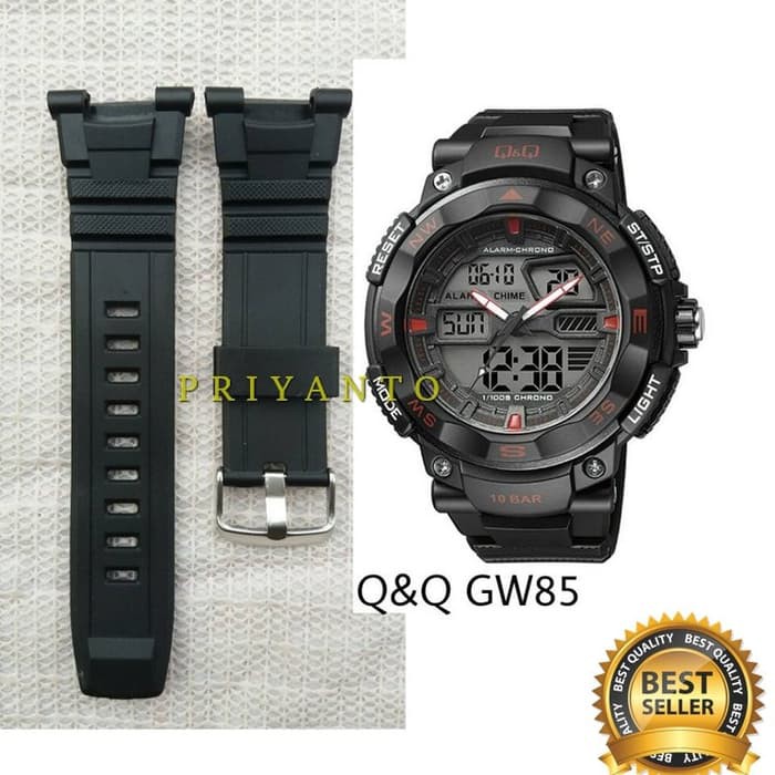 RUBBER STRAP TALI JAM TANGAN QNQ QQ Q&amp;Q GW85 TALI JAM QQ Q&amp;Q GW85