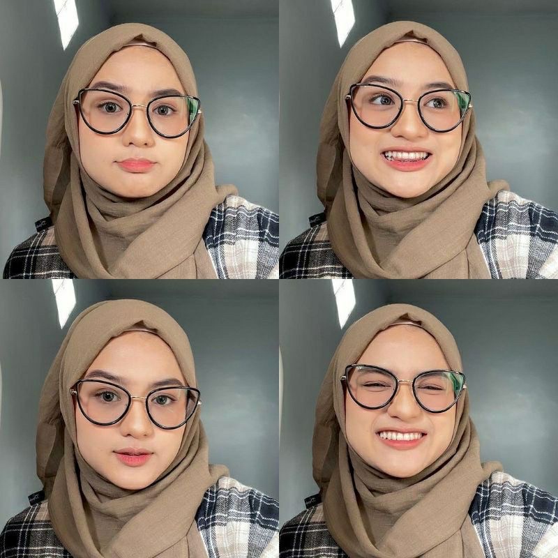 FRAME CAT EYE AMAYA |PHOTOCROMIC ANTIRADIASI MINUS DAN CYL