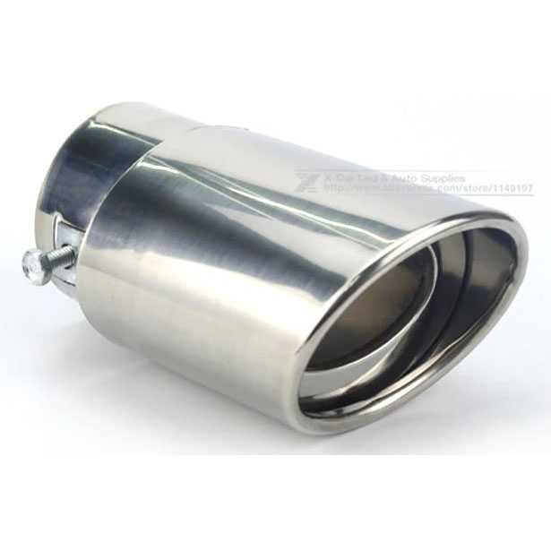 OTOHEROES Muffler Ujung Pipa Knalpot Mobil Racing - PQG-001-Silver