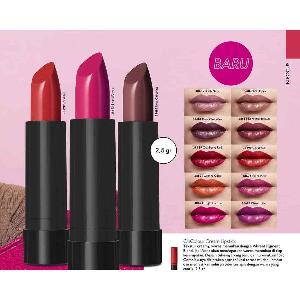 oncolour cream lipstick