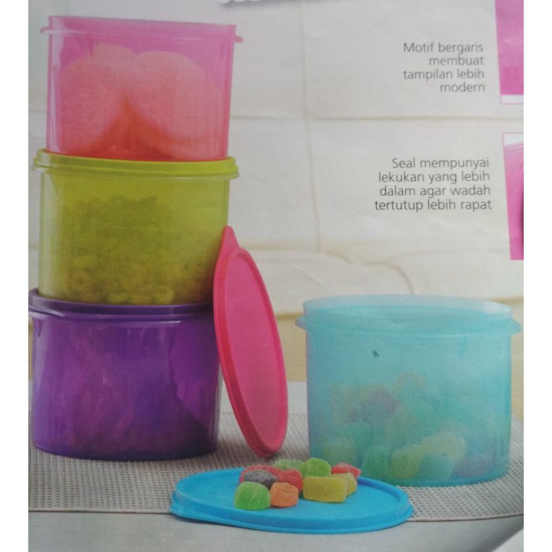 tupperware texture canister small (4) / tupperware tempat kue