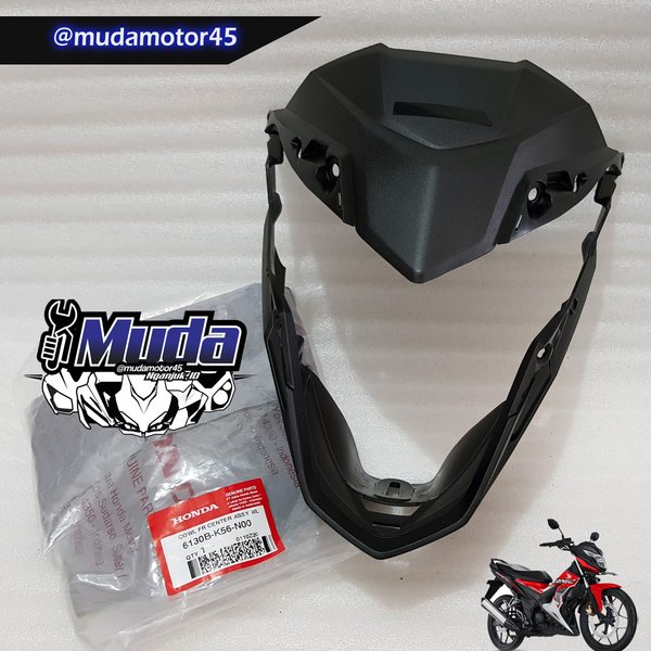 COVER HEAD LAMP NEW SONIC 150 TAMENG BATOK LAMPU DEPAN VISOR 6130B-K56-N00 COWL FR CENTER TOTOK TOPE