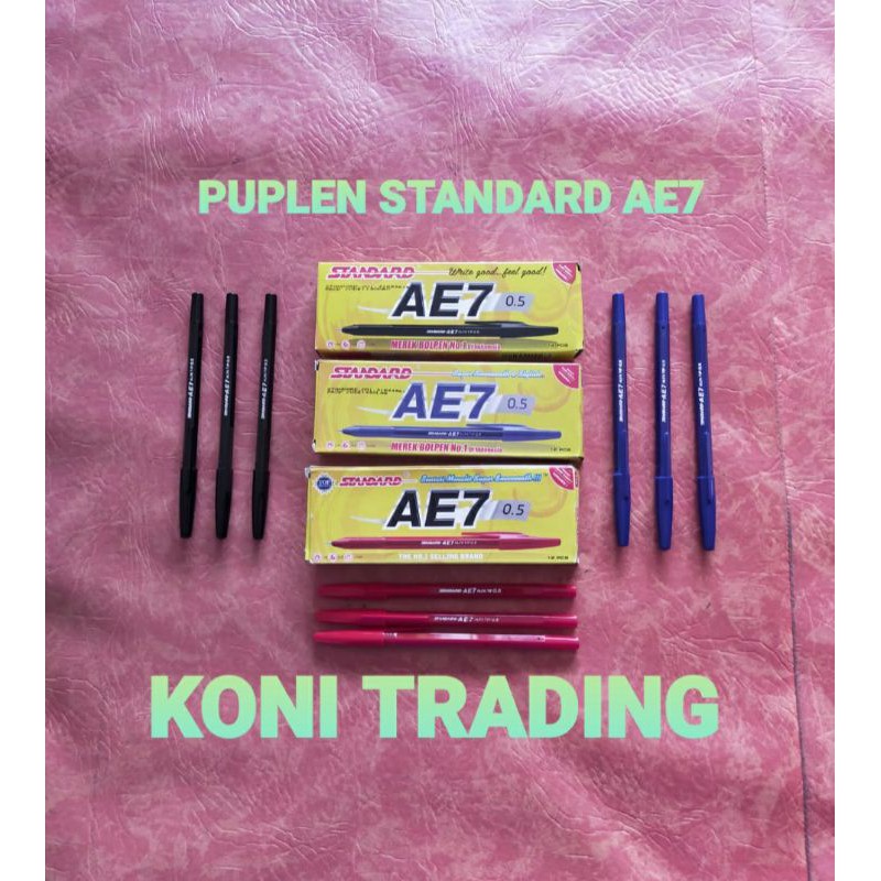 

PULPEN STANDAR AE7 0,5 100% ORIGINAL (ANTI BOCOR)