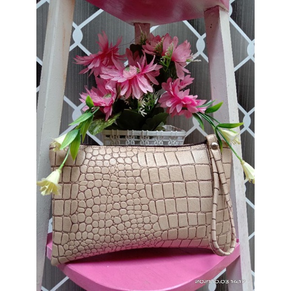 clutch croco size 21x13cm murah kualitas oke