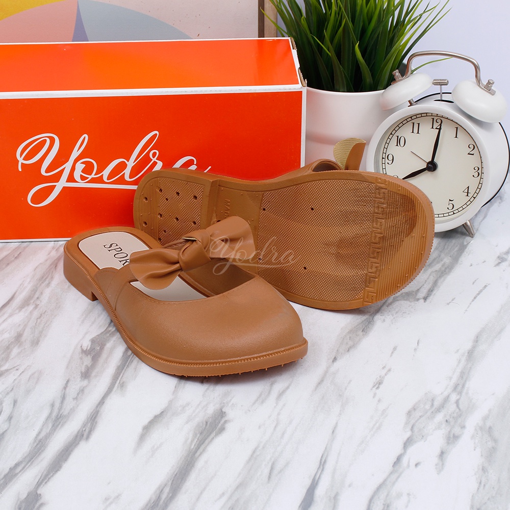 Yodra Gia Flat Jelly Shoes Import YDR238 Real Pict