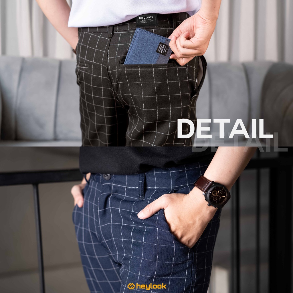 Celana Tartan Pris Celana Panjang Kotak Kotak Kekinian Simple Celana Bahan Cotton High Quality