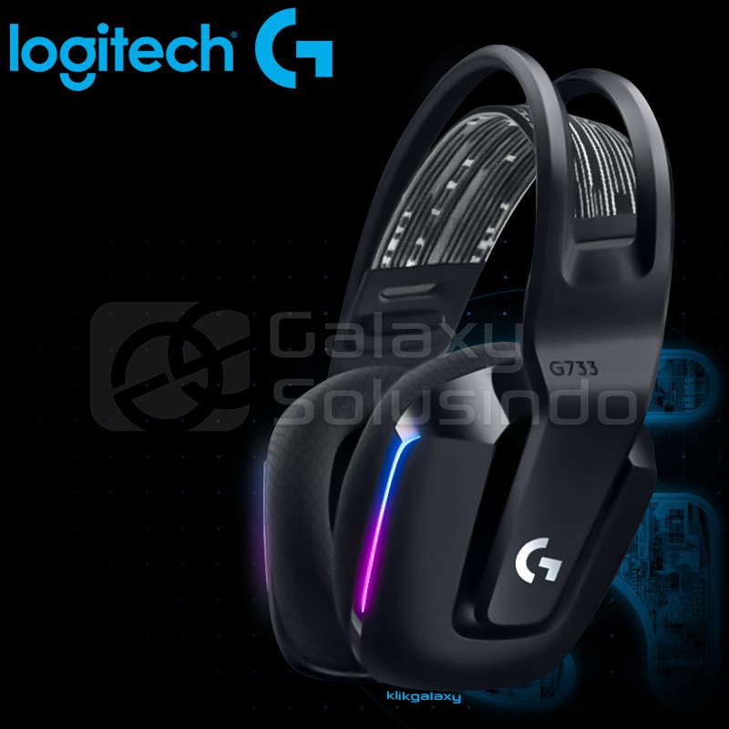 Logitech G733 LIGHTSPEED Wireless Lightsync RGB Gaming Headset - Black