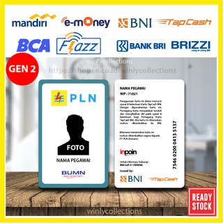 Emoney Kartu ID CARD PLN Etoll E-money Mandiri BCA Flazz