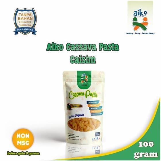 AIKO Cassava Pasta Gluten Free Pasta Sehat Tanpa Terigu Tanpa Pengawet Pasta Tepung Singkong