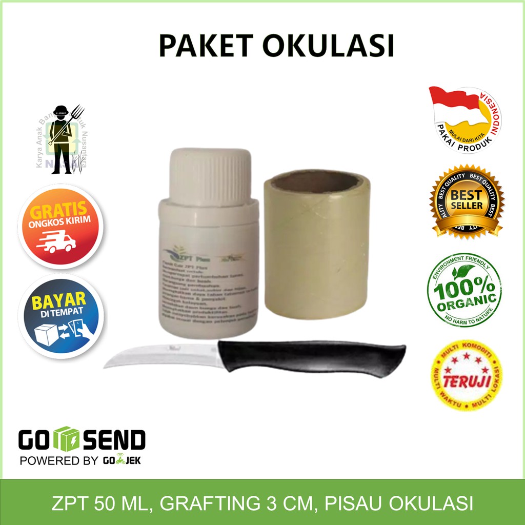 Jual Paket Stek Dan Okulasi Tanaman Pisau Plastik Grafting Pupuk