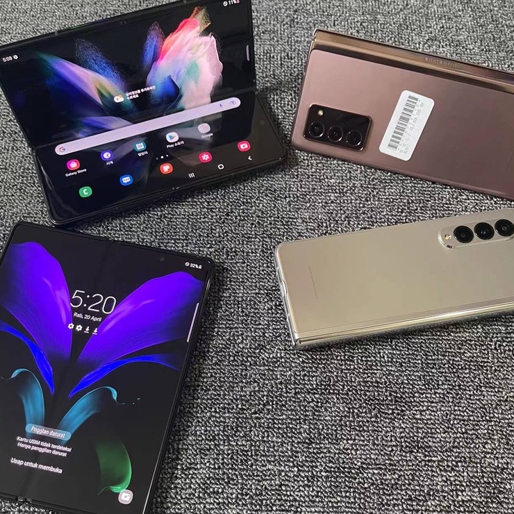 Samsung Galaxy Z Fold 3 5G Second Samsung Z Fold3 5G Handphone 5G Bekas 12/512GB 12/256GB Mulus