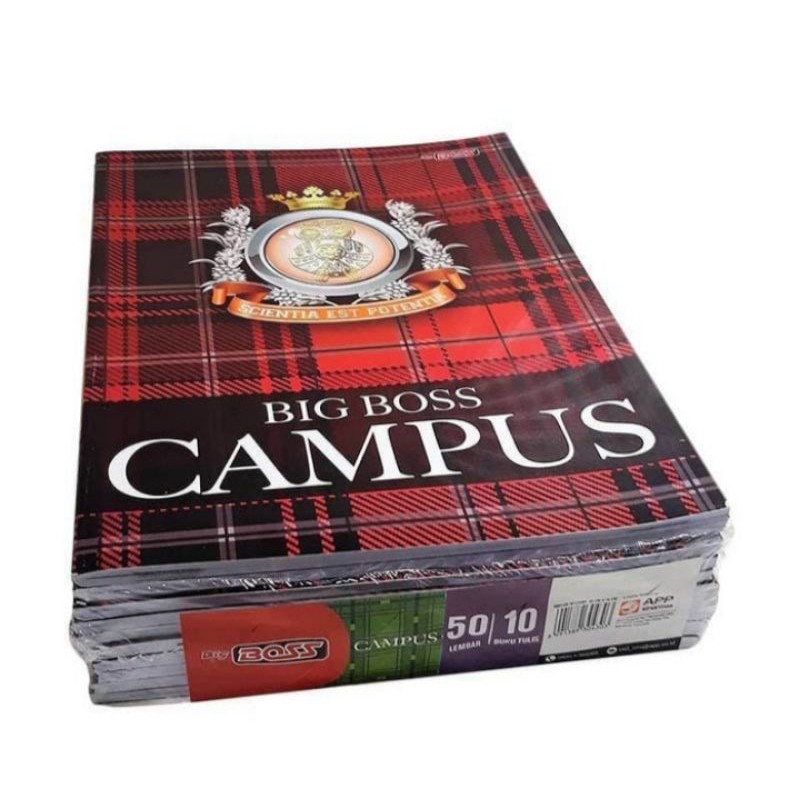 

BUKU TULIS BIG BOSS CAMPUS 50 LEMBAR 1 Pcs / BIG BOSS CAMPUS BOXY