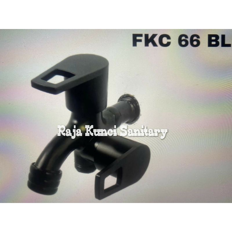 Kran Cabang Hitam Black/Chrome/Kran Cabang Engkol Bolong/Kran Shower/ABS Series