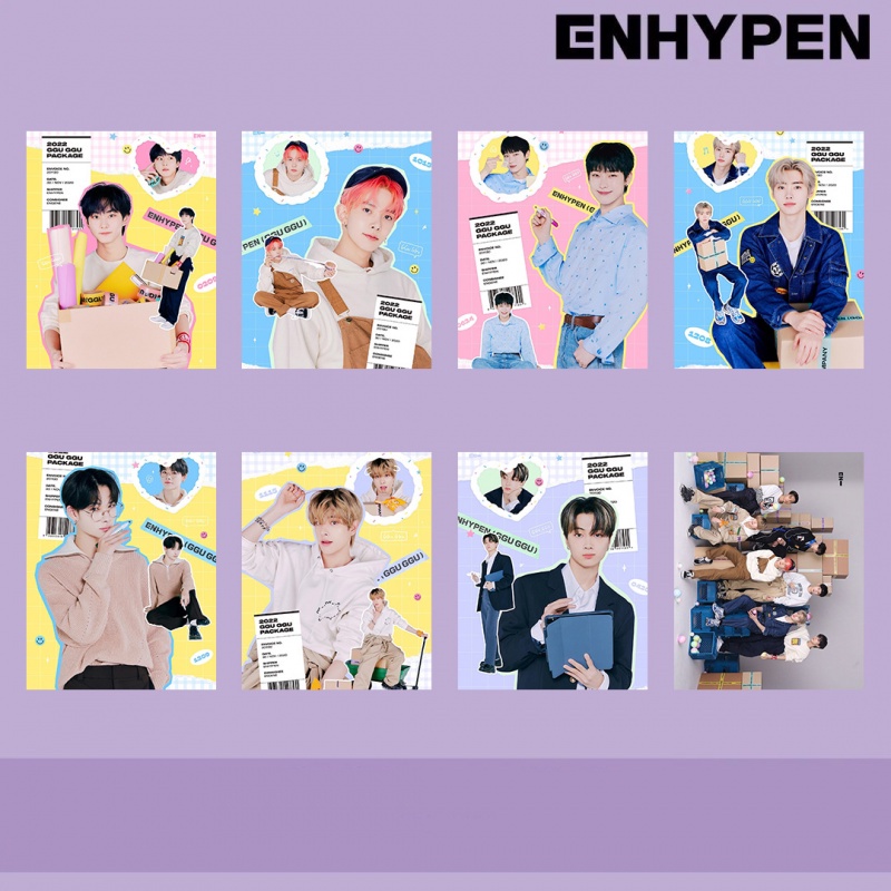 7pcs Kartu Lomo Foto Kpop ENHYPEN Album GGU GGU 2022