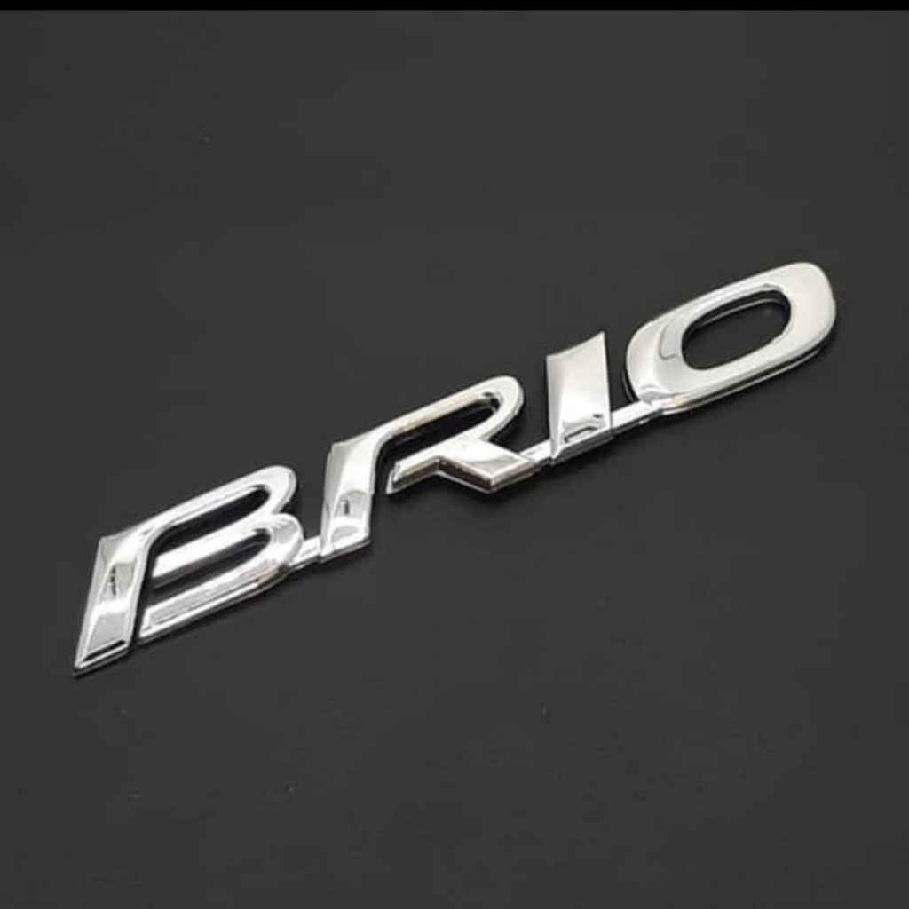 EMBLEM STIKER TEMPELAN MOBIL TULISAN - BRIO