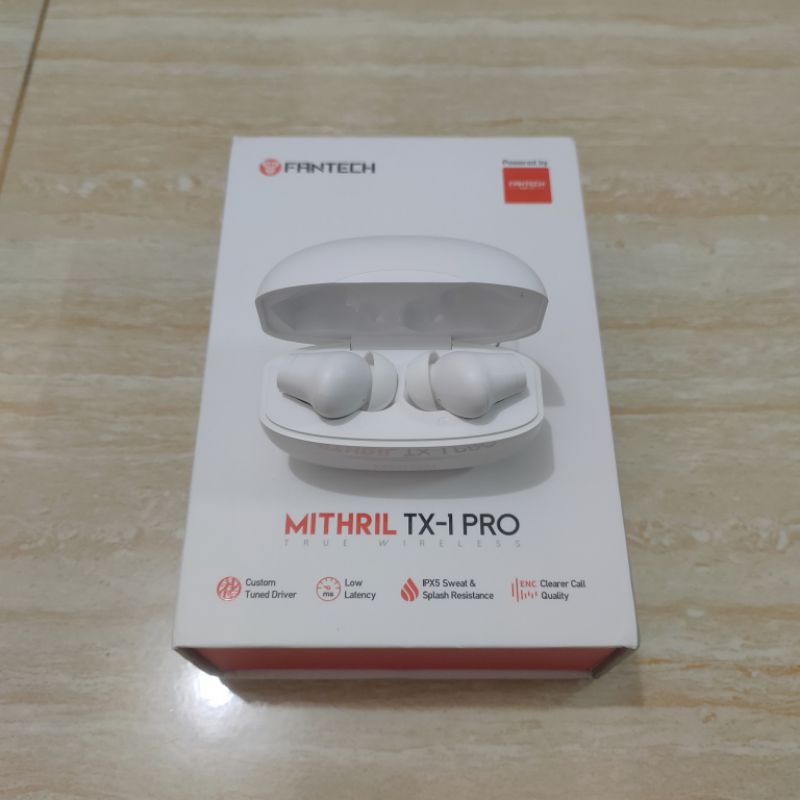 FANTECH TWS MITHRIL TX1 PRO GAMING MODE LOW LATENCY TX-1 PRO PUTIH