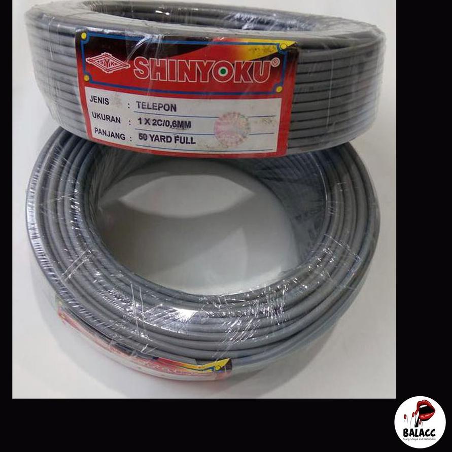 (COD-"SK" Kabel Telepon Shinyoku 50 Meter 2C / Kabel Walet 50m / Kabel Tweeter Audio Speaker 50m/Kab