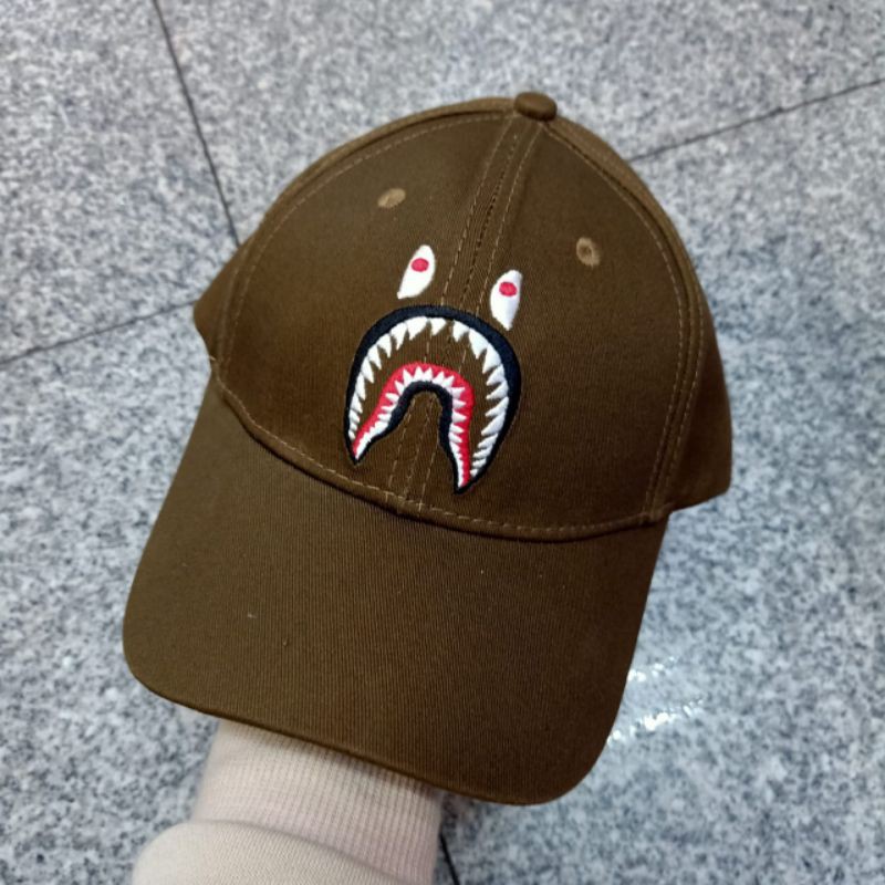 Topi Baseball Ape shark Hijau army