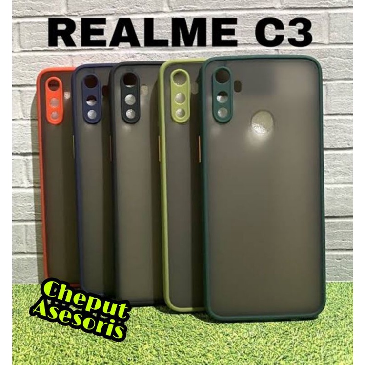 Case Fuze Realme C3 / RMX2027 / RMX2020 / RMX2021 Casing Atau Kondom Softcase Aero Fuse Dove My Choi