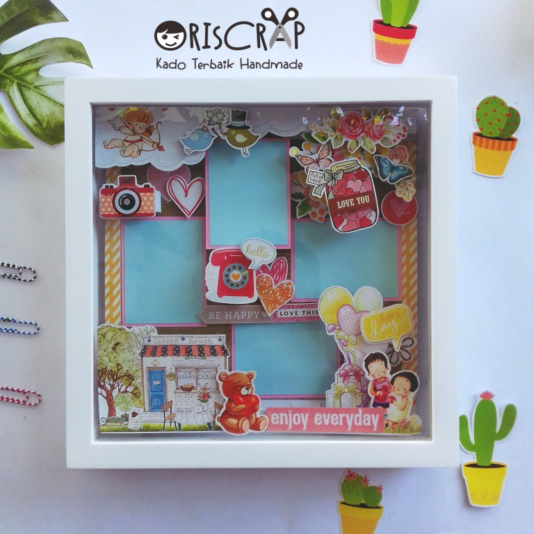 SCRAPFRAME 3D / KADO PERNIKAHAN TERBAIK / FREE CETAK FOTO