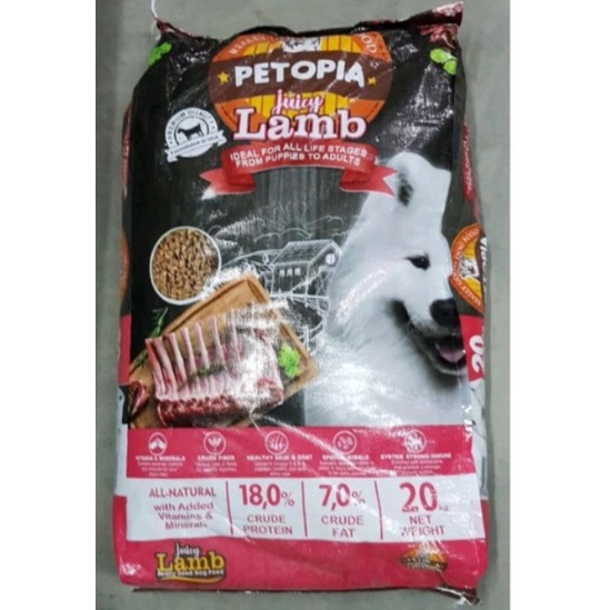 Petopia Dog Lamb 20kg