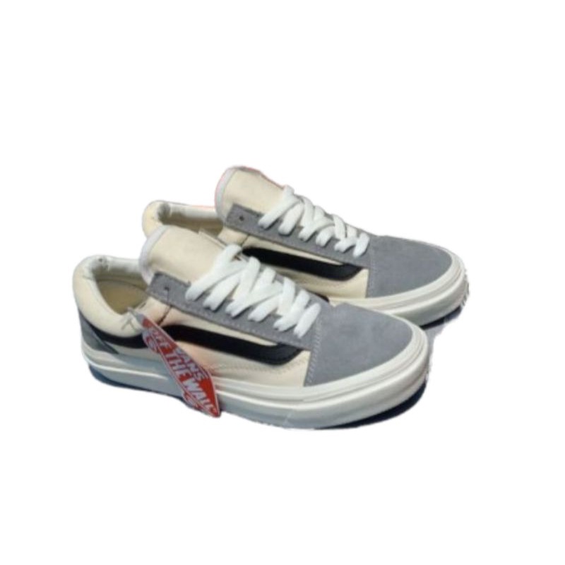 SEPATU V4NS OLD SKOOL GREY MOCCA LIS HITAM OG SEPATU SNEAKERS PRIA  SNEAKERS WANITA SEPATU SNEAKERS