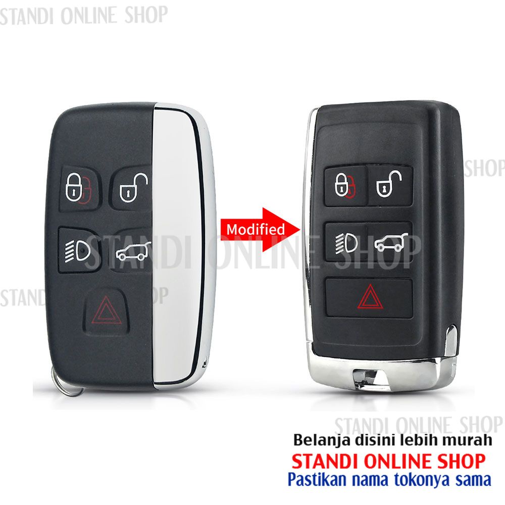 Casing Remote Smart Key Shell Kunci Land Rover Ranger Rover Evoque Modifikasi