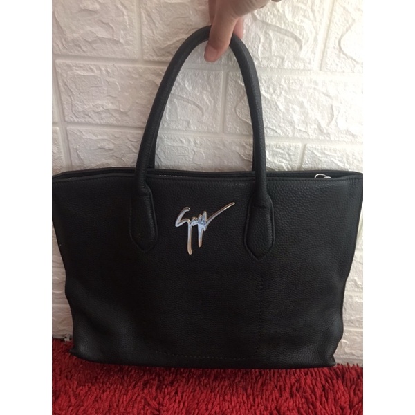 preloved bag giuseppe zanotti tote bag black