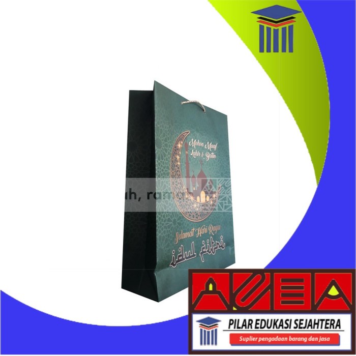 

TAS SOUVENIR LEBARAN MOTIF IDUL FITRI UK 25X33 TGG (1 PAK ISI 12PCS)